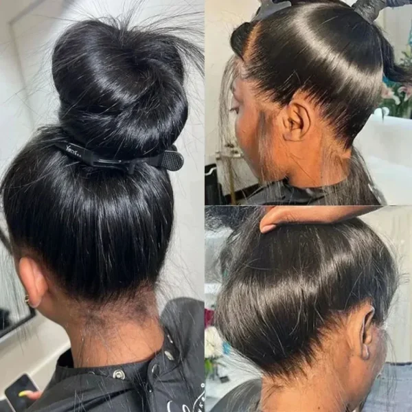 360 Full Lace Wig Human Hair Pre plucked HD Lace Wig 13X4 13x6 Human Hair Wigs Bone Straight Lace Frontal Wig For Women 36 40 in